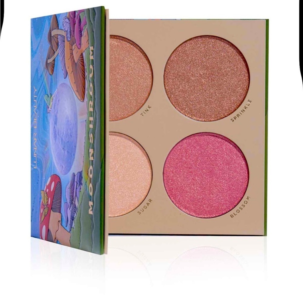 NIB lunar beauty moonshroom highlighter palette
